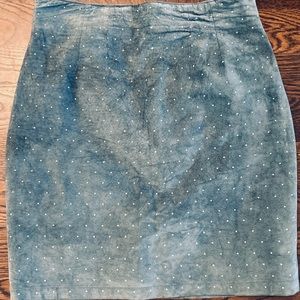 Vintage suede skirt